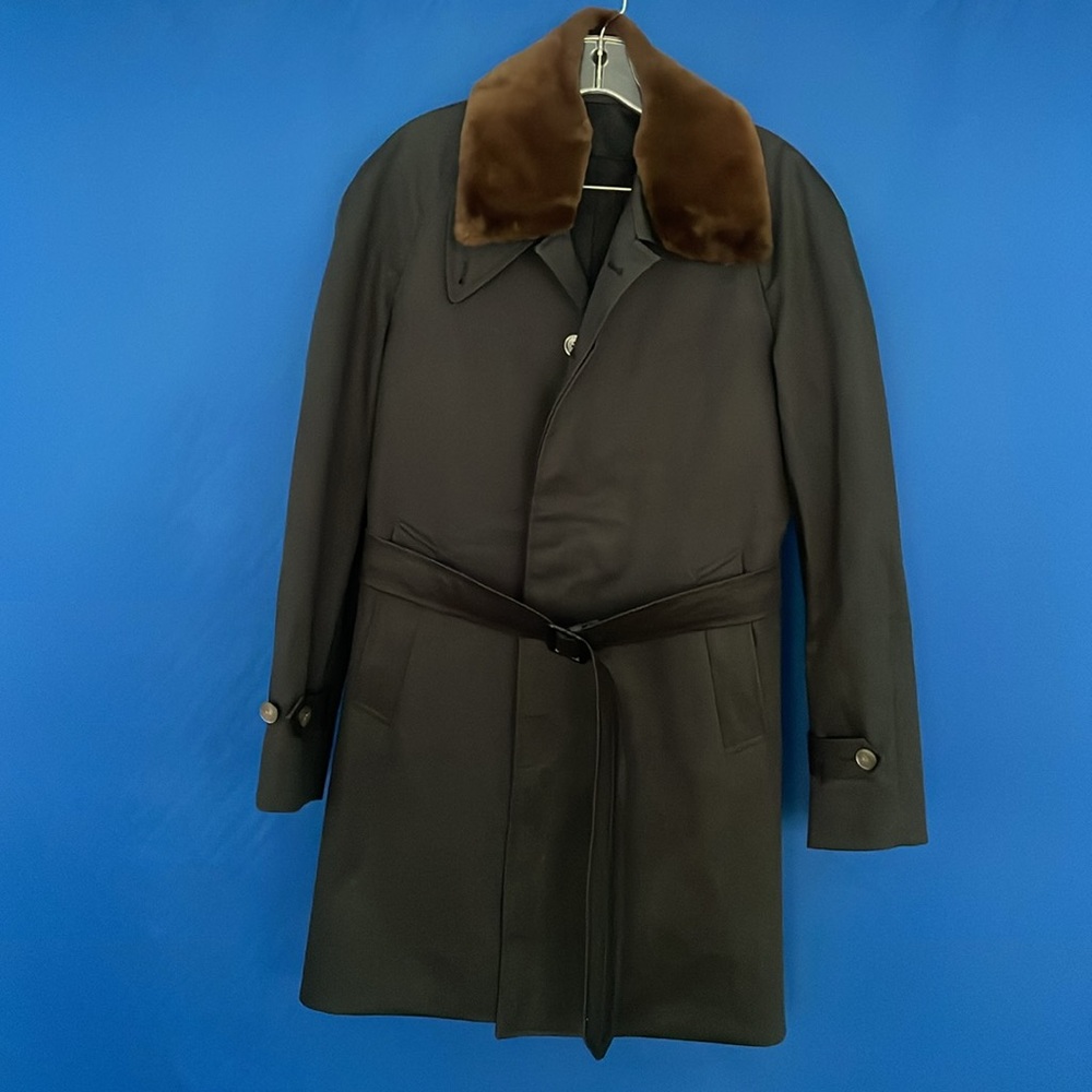 Antonio Azzuolo Men’s Trench Coat - Black